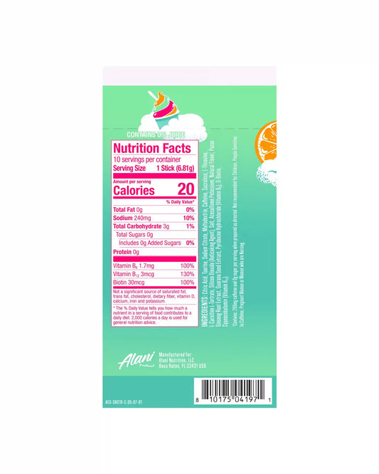energy sticks - sherbet swirl