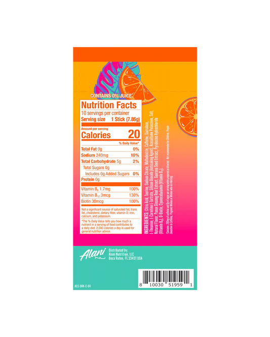 energy sticks - orange kiss